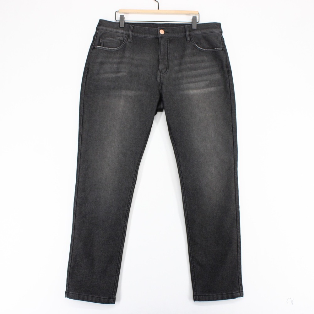 Mugsy Polars Jeans Mens 38x32 Gray Fleece Lined Winter Stretch Denim Warm